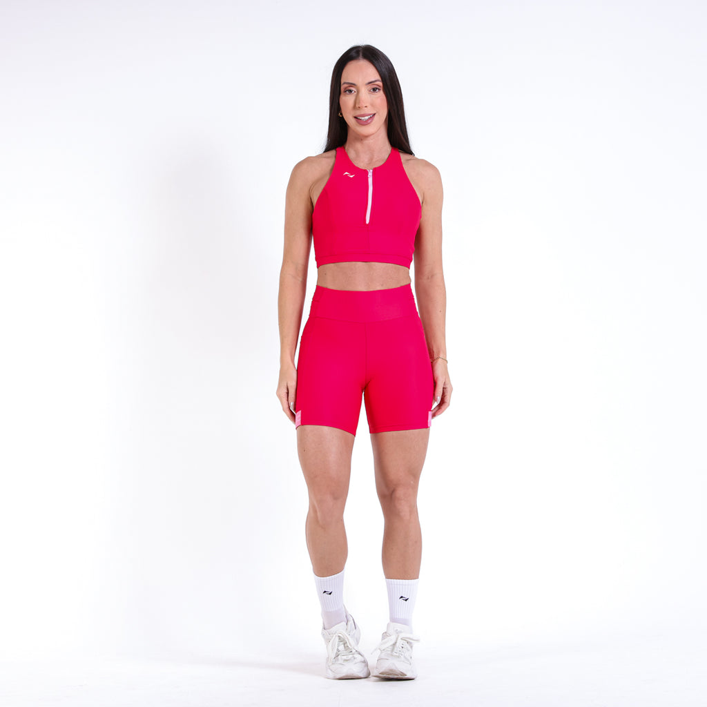 Short Mari Run Drop  Vermelho