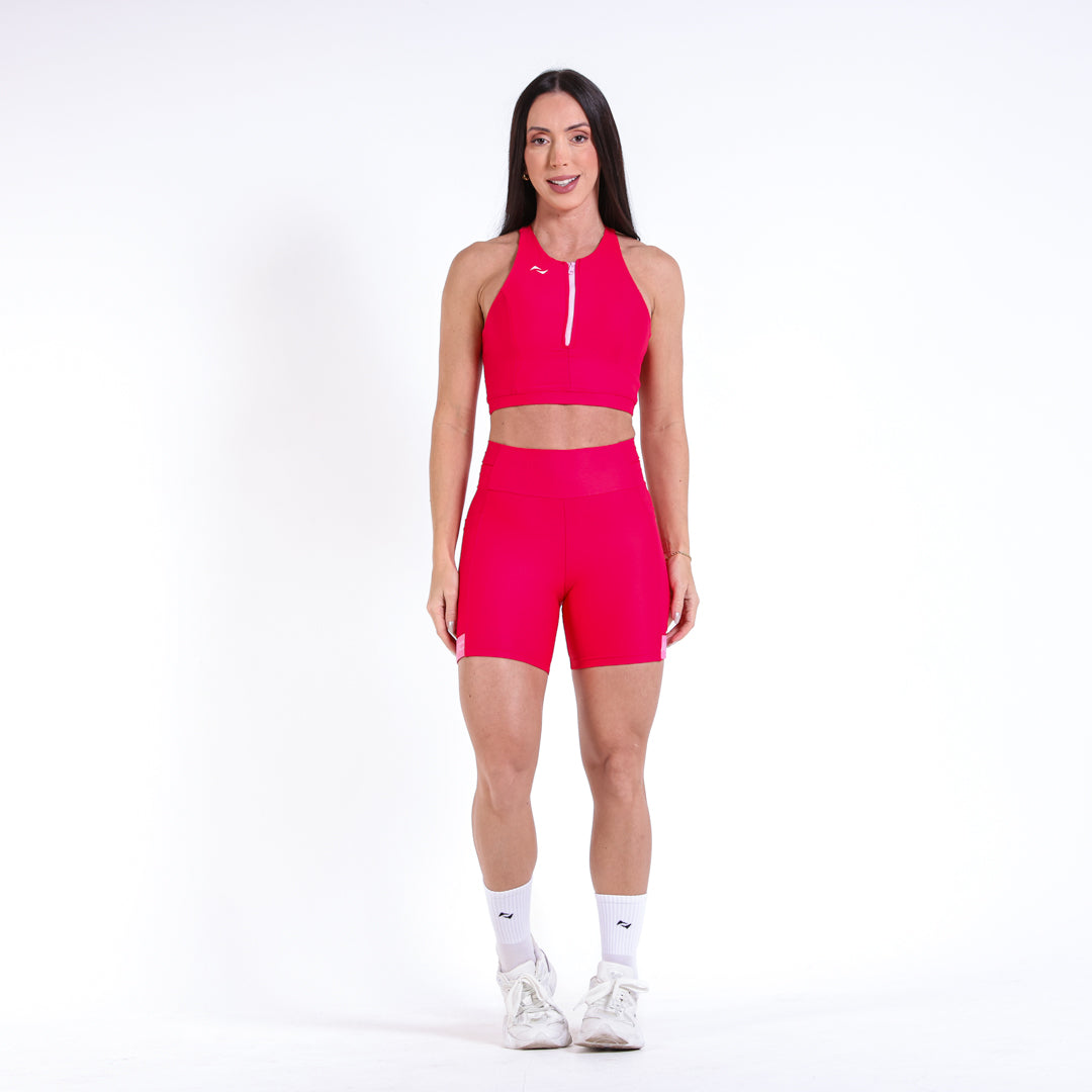 Short Mari Run Drop  Vermelho