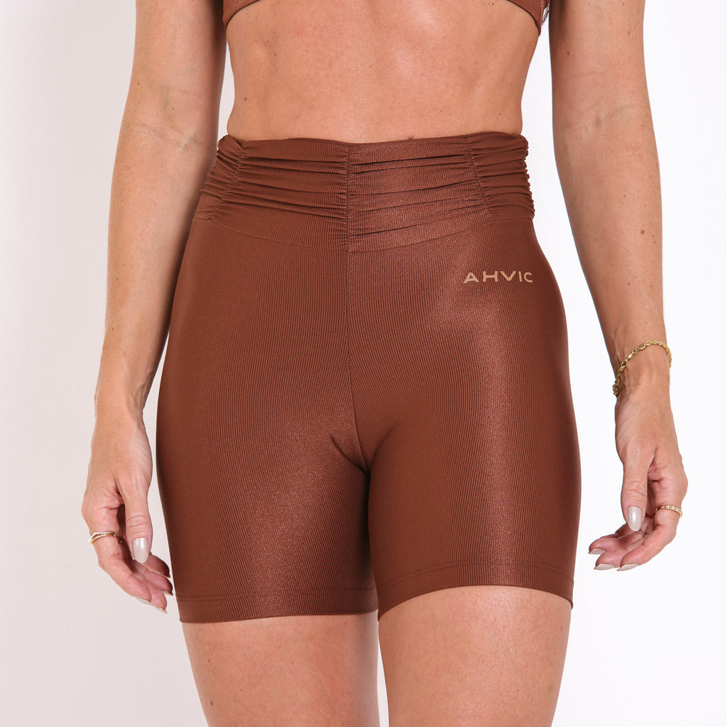 Short Lorena Aveludada Chocolate