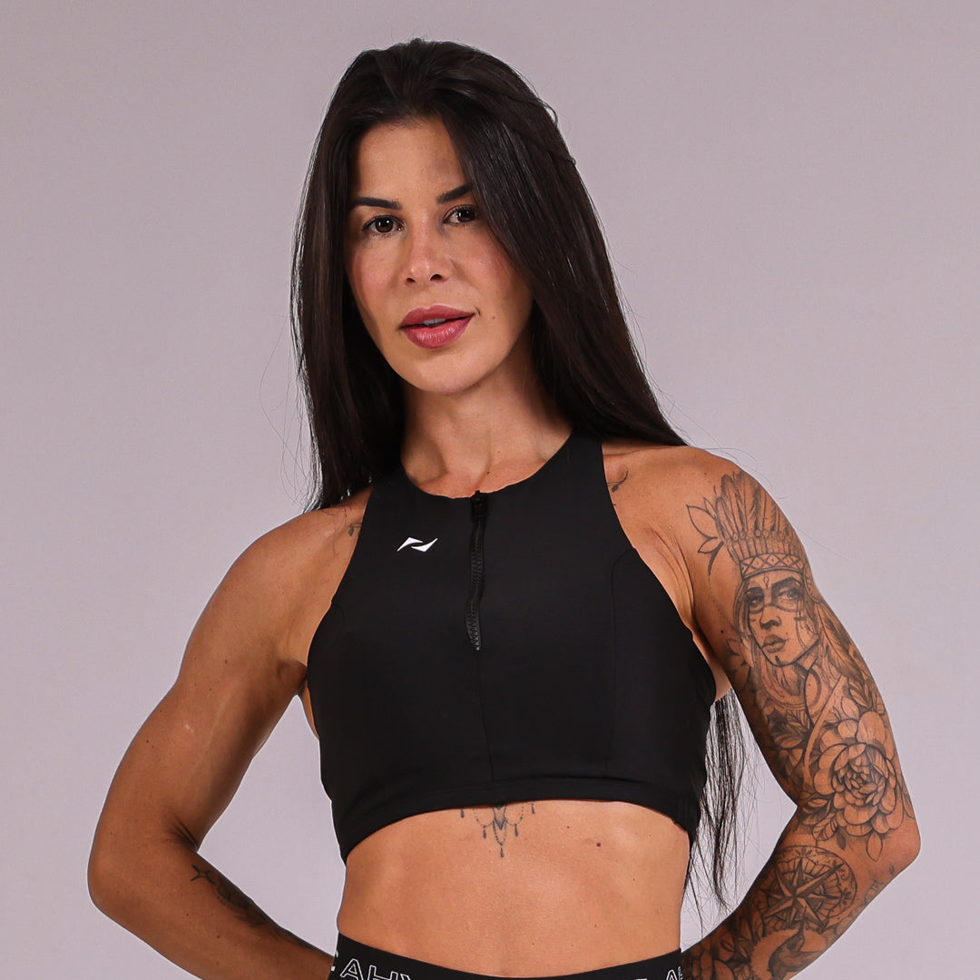 Top Susana Pocket Preto