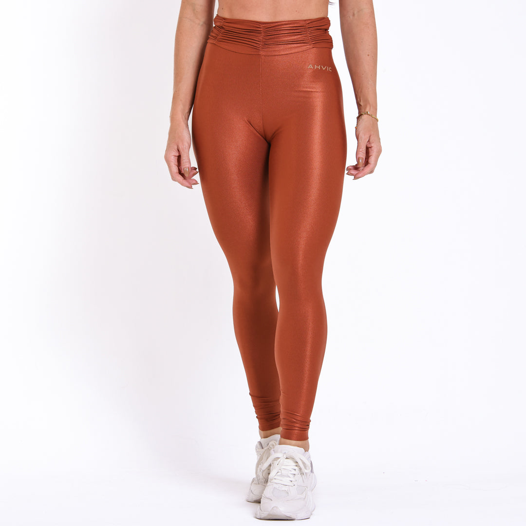 Legging Lorena Aveludada Amendoa