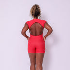 Macaquinho Leme com bolso Vermelho