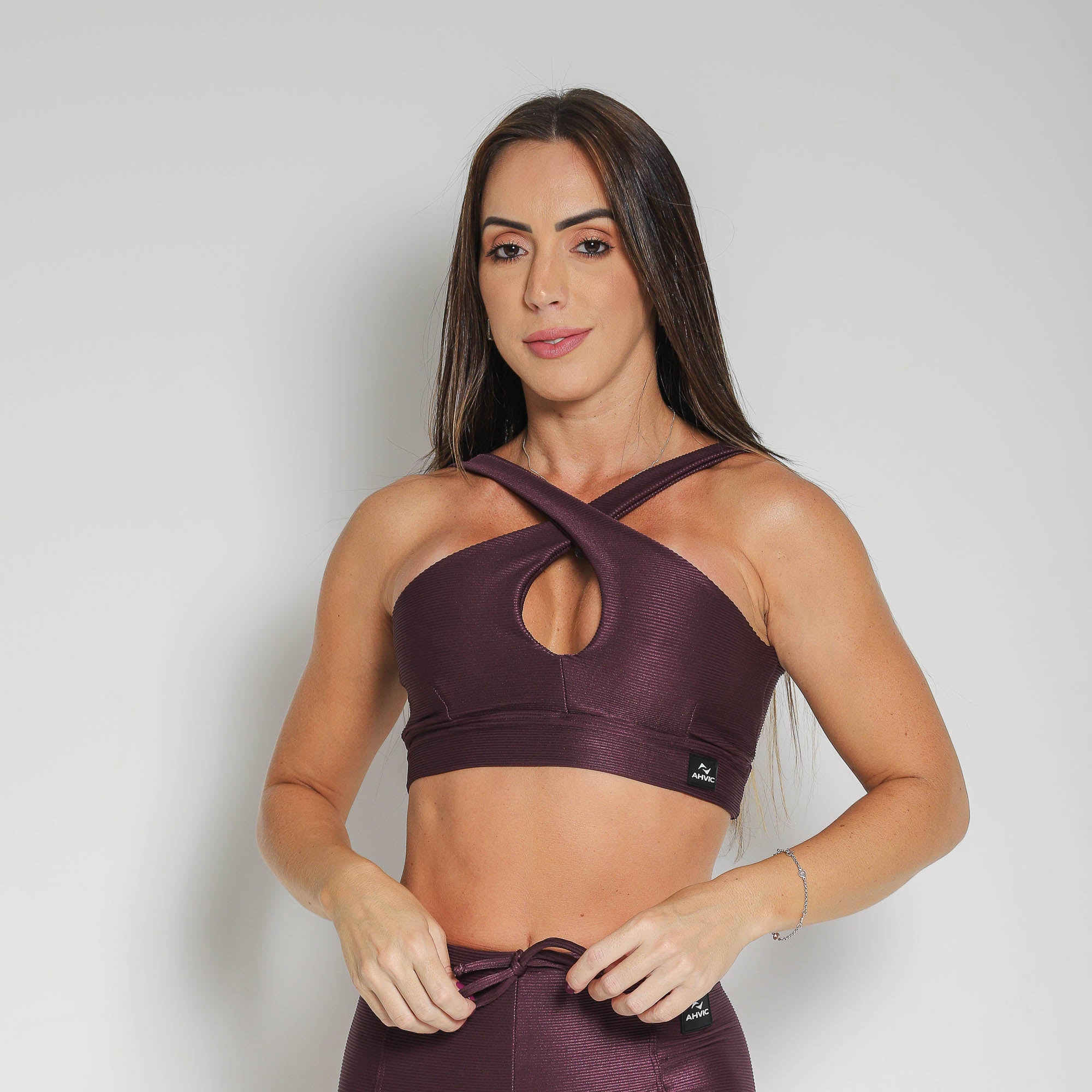 Top Sara Canelado  Açaí