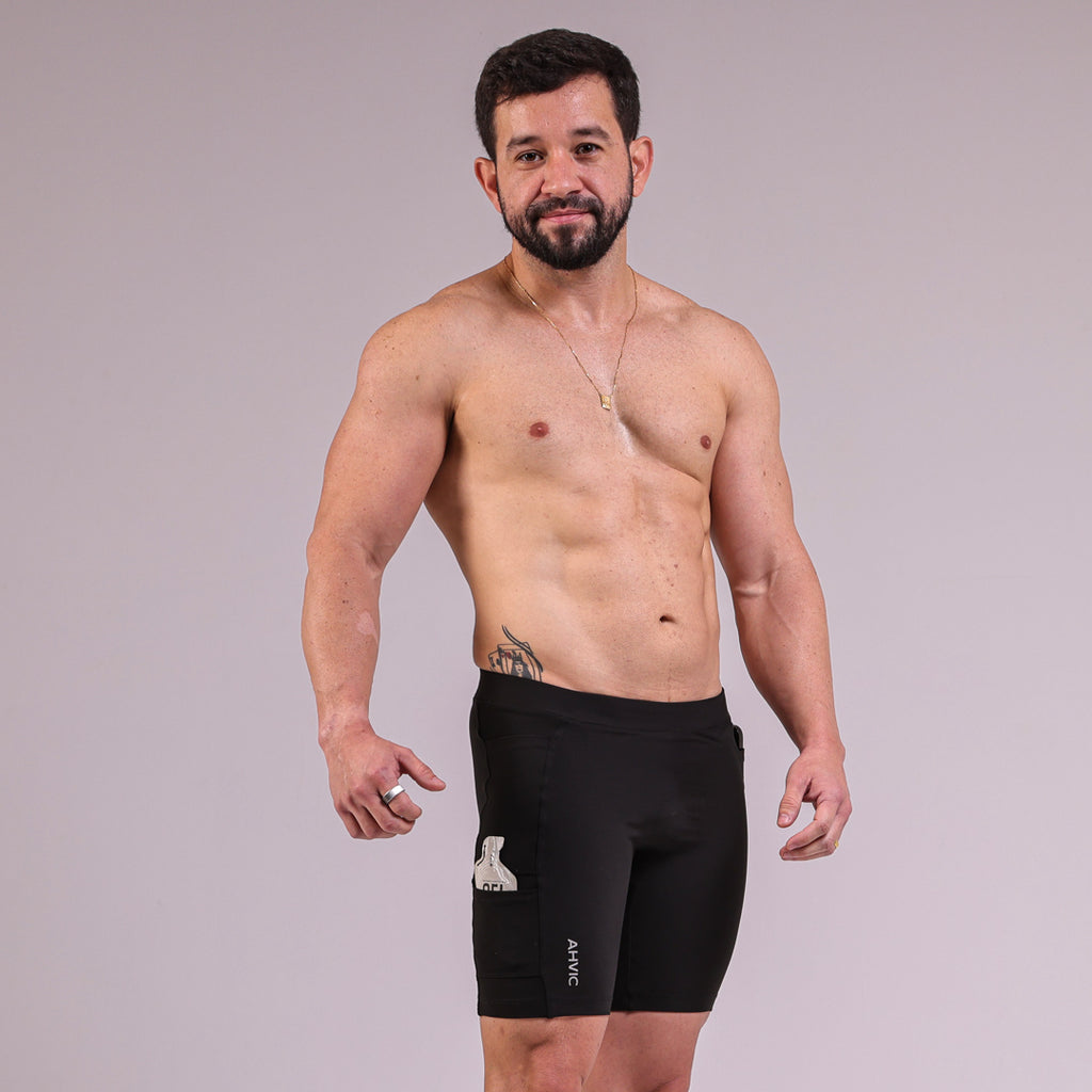 Bermuda Masculina RunDrop 4 Preto