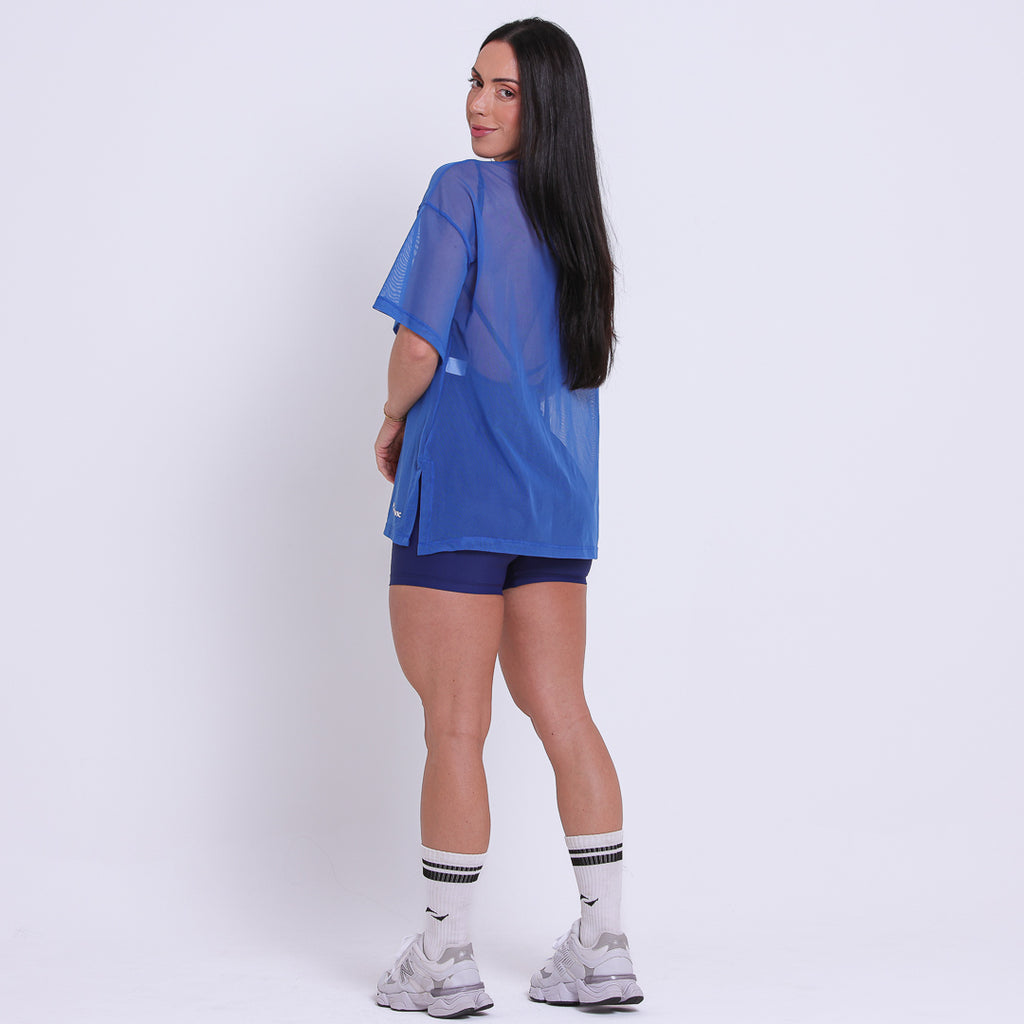 Blusão de Tule Azul