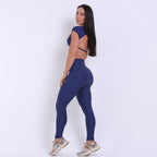 Top Betina Drop Azul Marinho