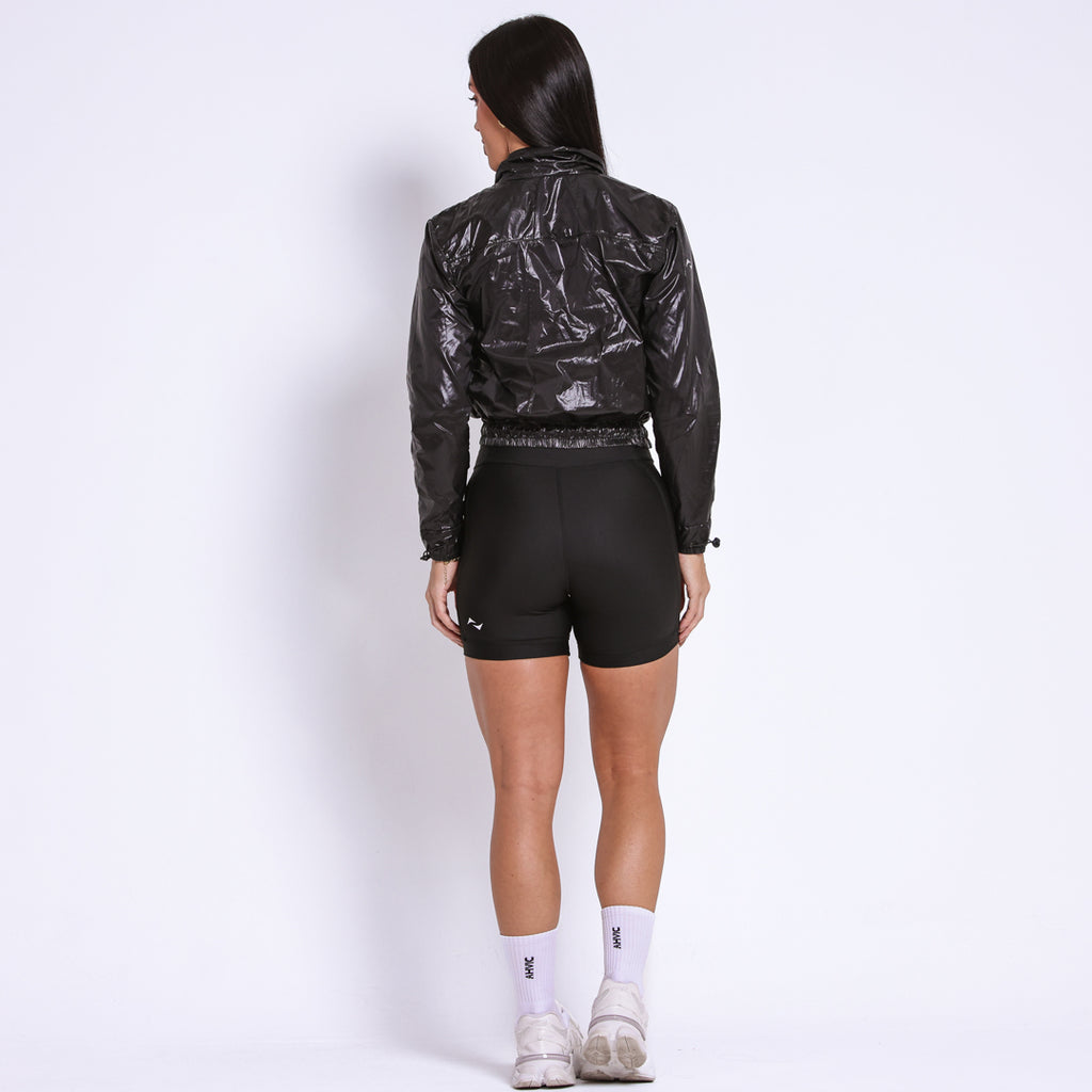 Corta Vento Aura Preto Matte Crop