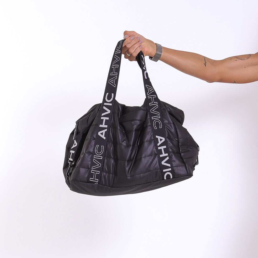 Mala Bolsa Puffer Emma Preta