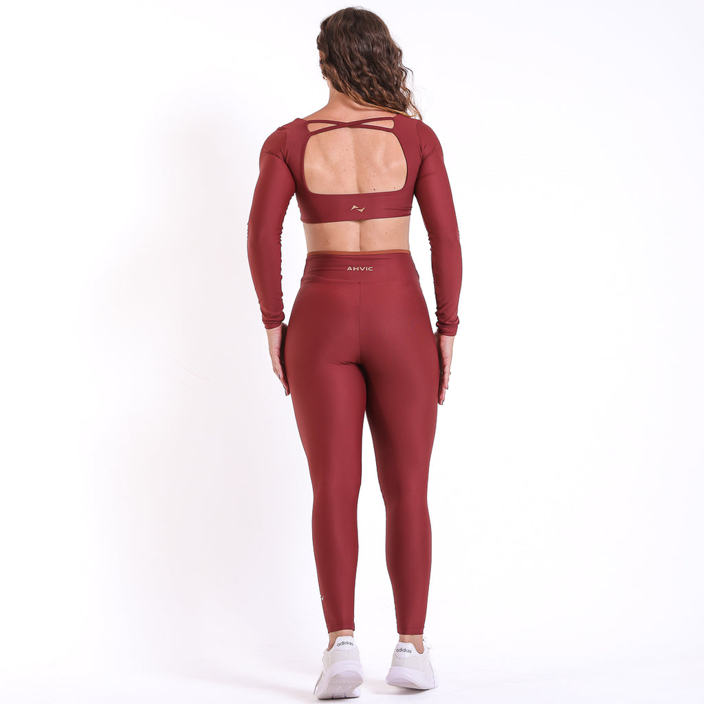 Legging Rise Drop Madder Brown