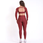 Legging Rise Drop Madder Brown