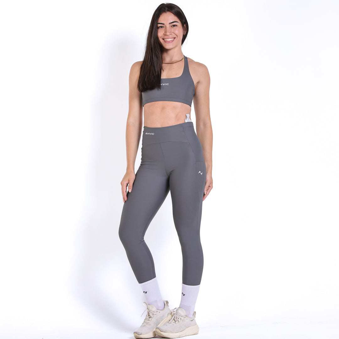 Legging Susana Invisible Pocket Cinza
