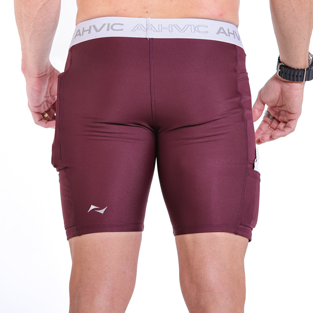 Bermuda Masculina QuadRun Drop Malbec