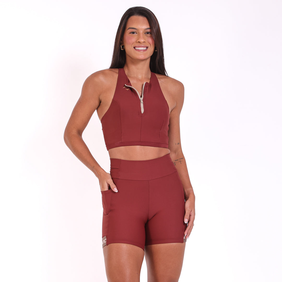 Short Mari Run Drop  Madder Brown