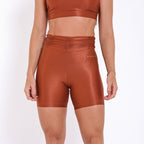 Short Lorena Aveludada Amendoa