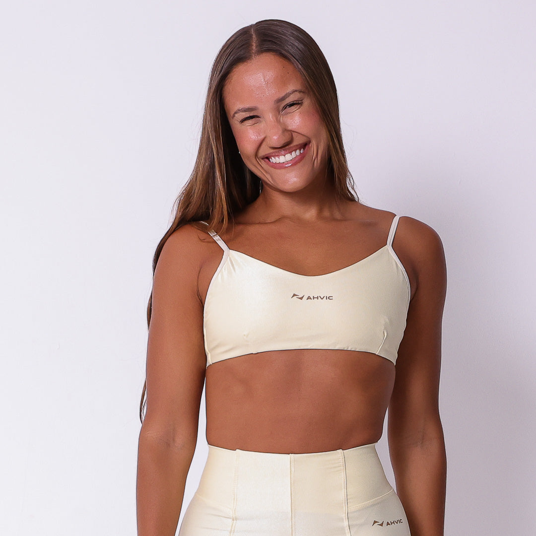 Top Júlia Aveludado  Manteiga