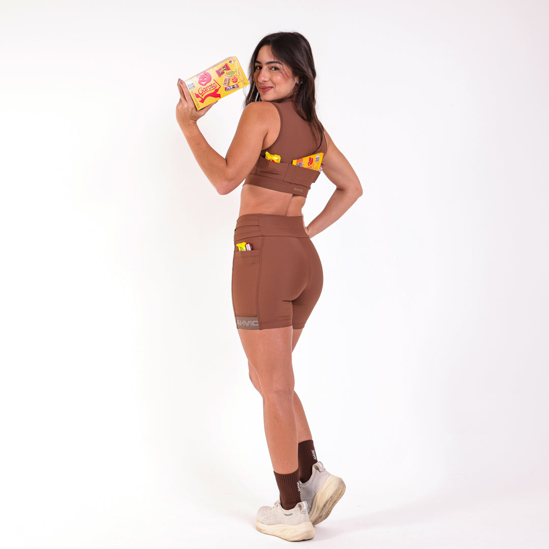 Short Mari Run Drop  Chocolate