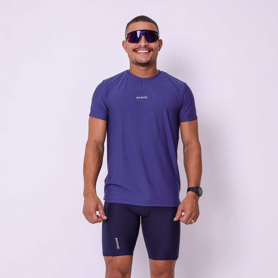 Camiseta Masculina Modal Azul