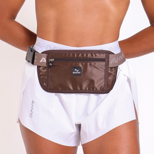 Pochete Marrom Rafa de Corrida Slim