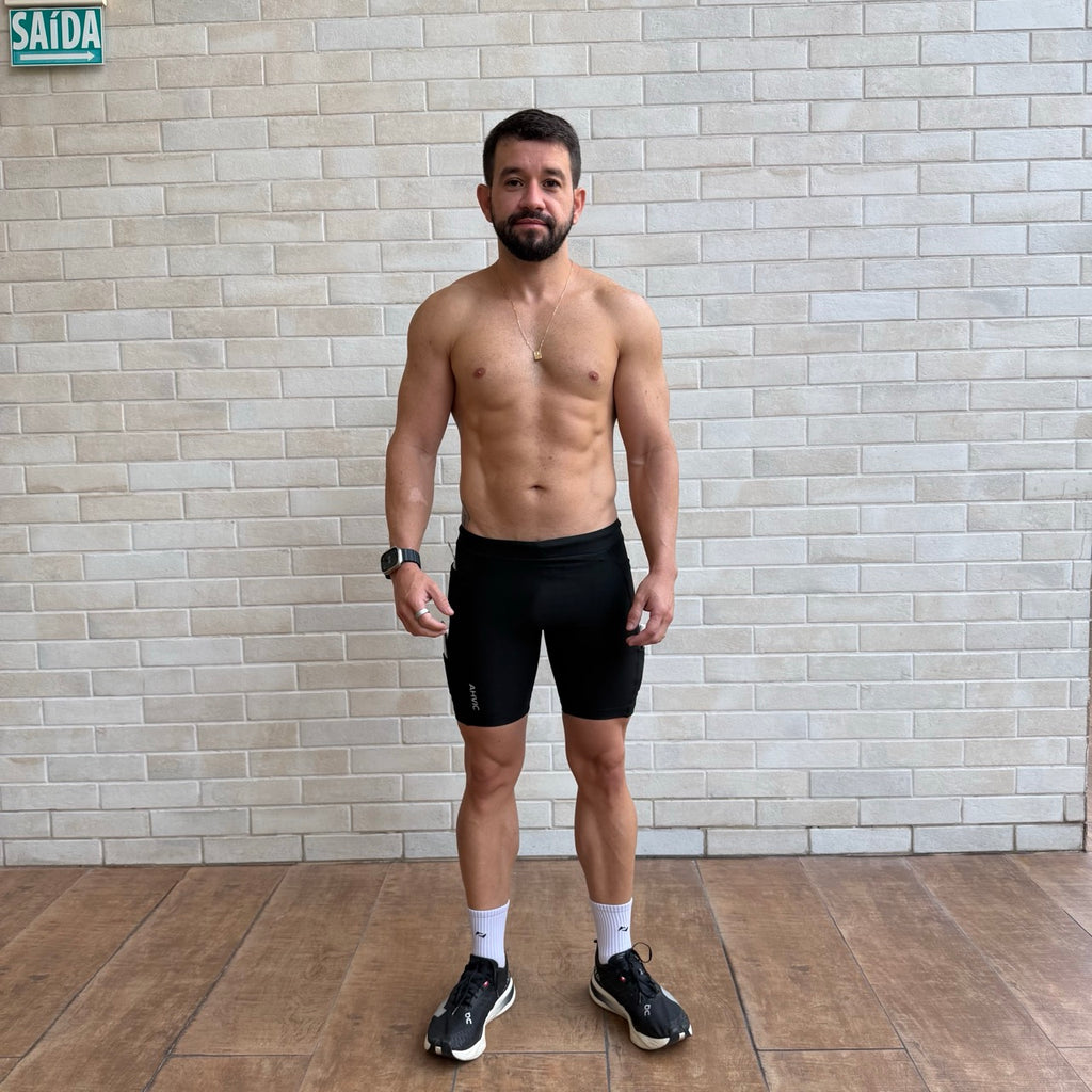 Bermuda Masculina RunDrop 4 Preto