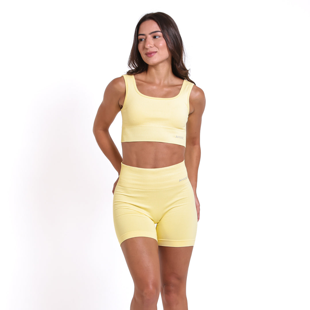 Short Seamless Numa Amarelo Manteiga
