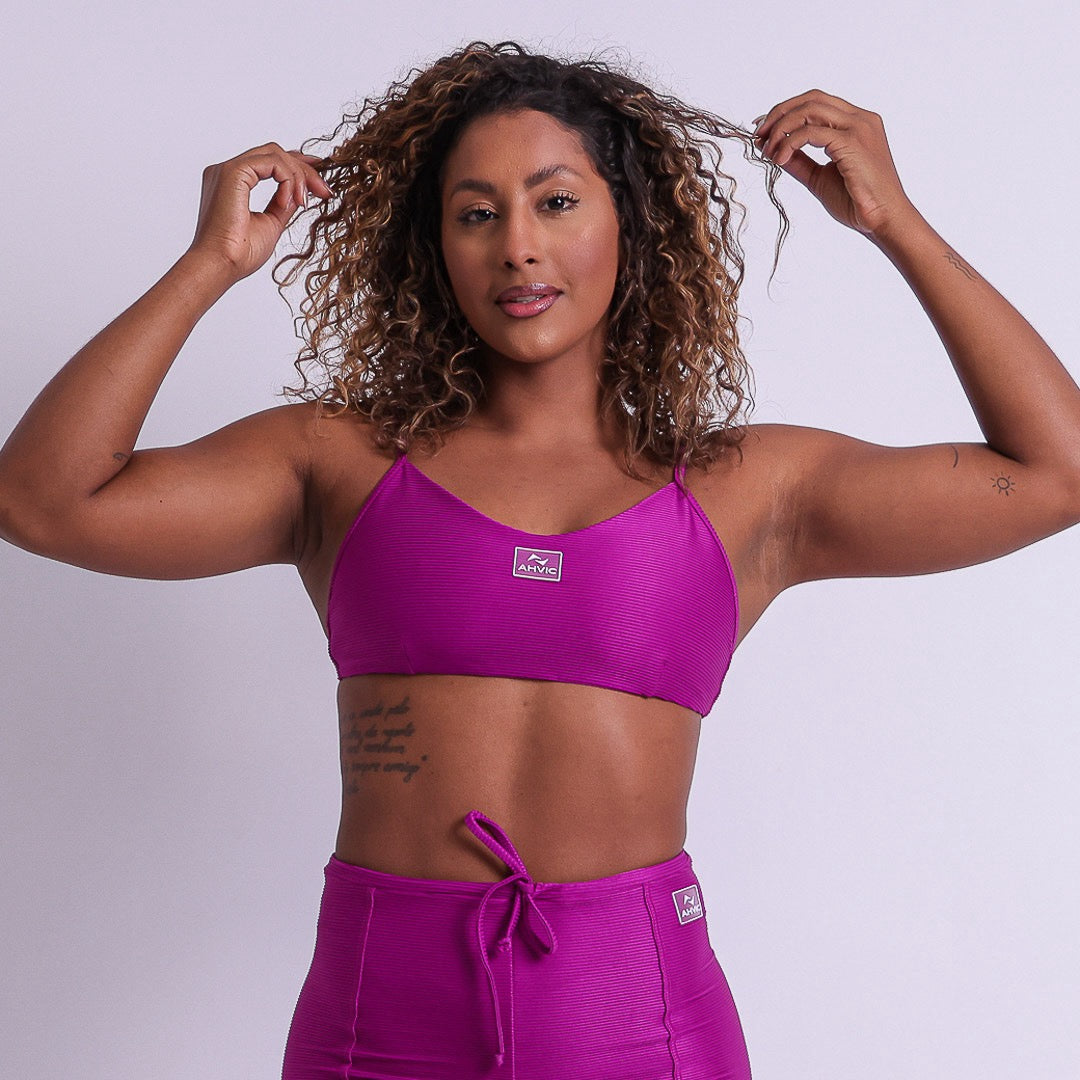 Top Júlia Canelado  Púrpura