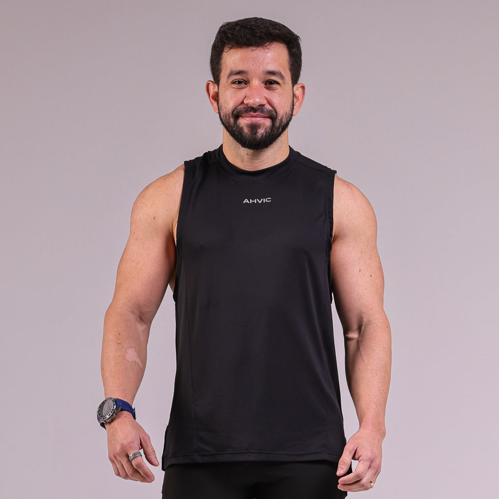 Regata Masculina Skyline Preto