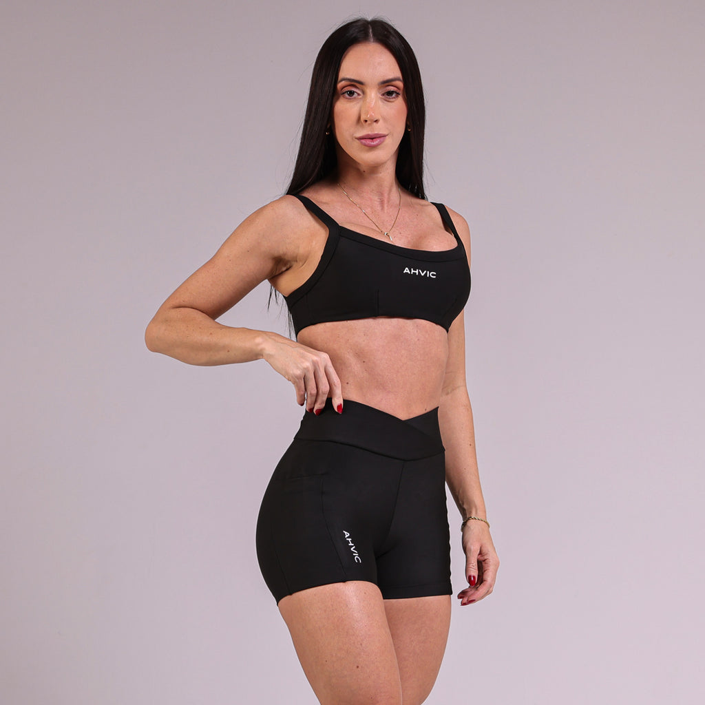 Short Boss Run Preto