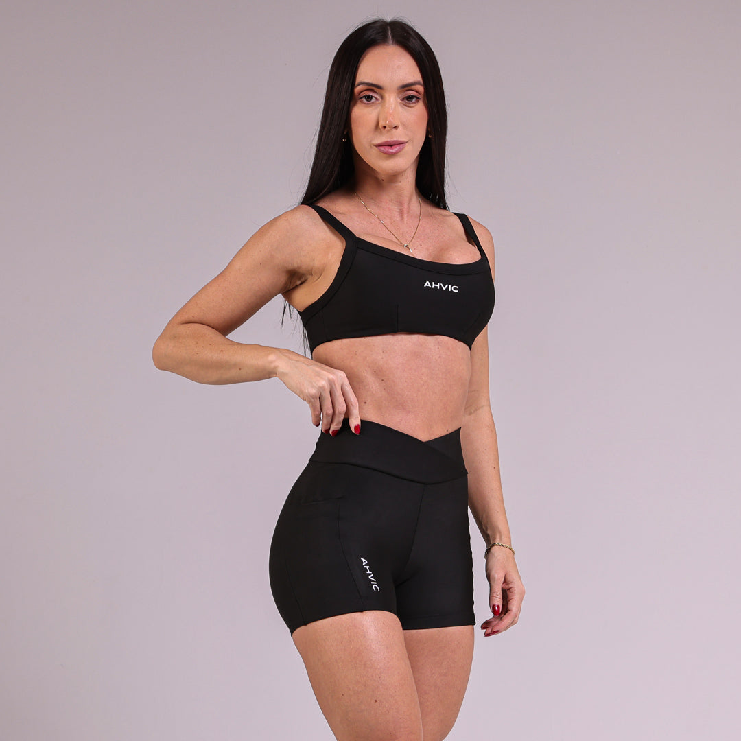 Short Boss Run Preto