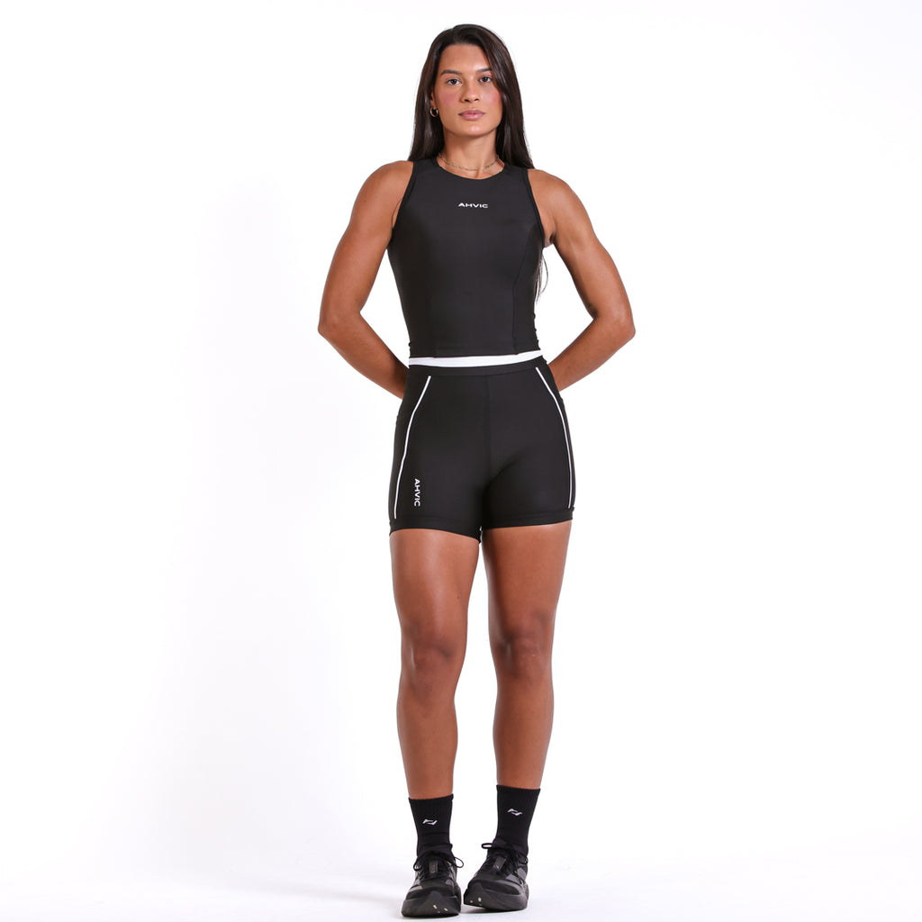Regata Poly Run Pocket Preto