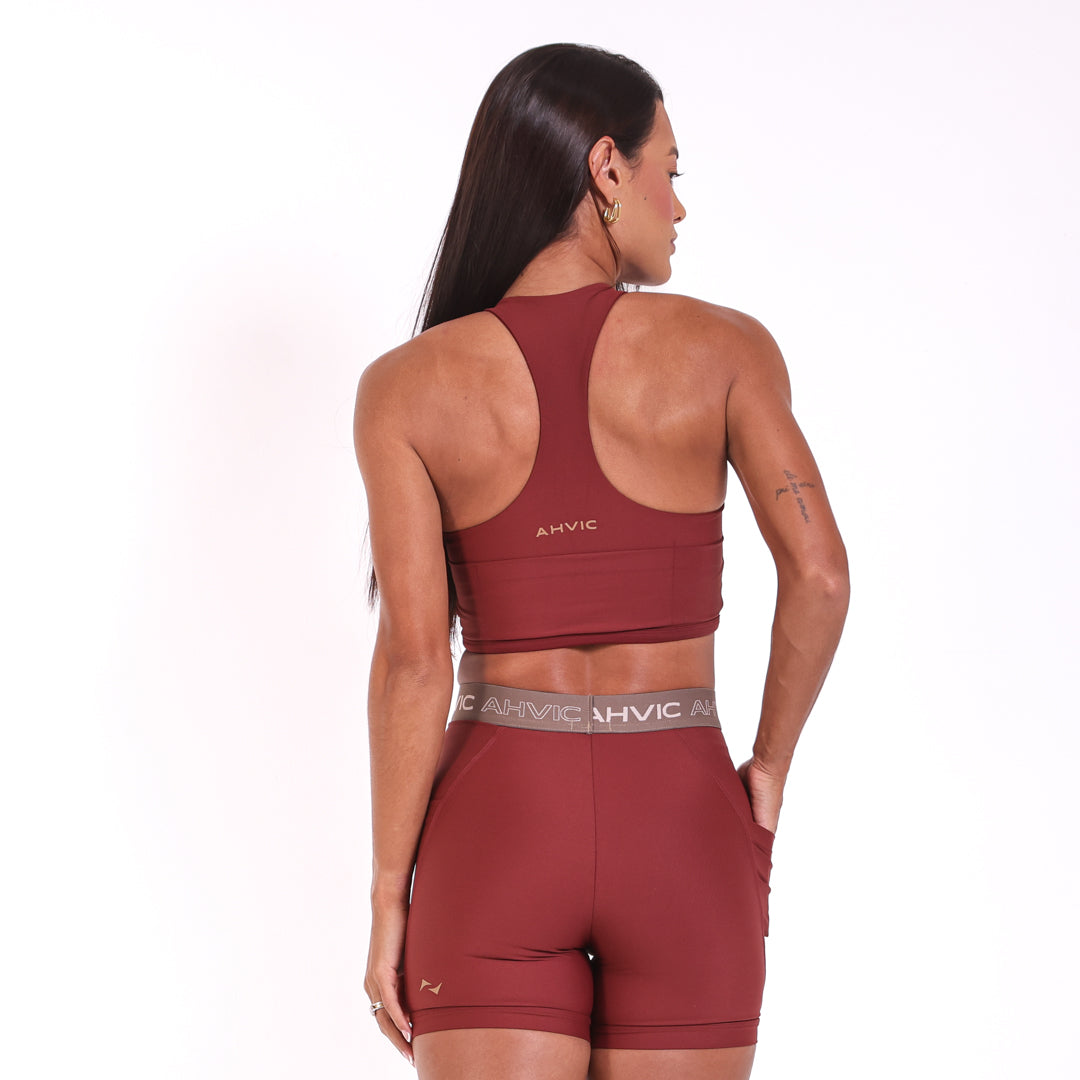 Top Susana Pocket Madder Brown