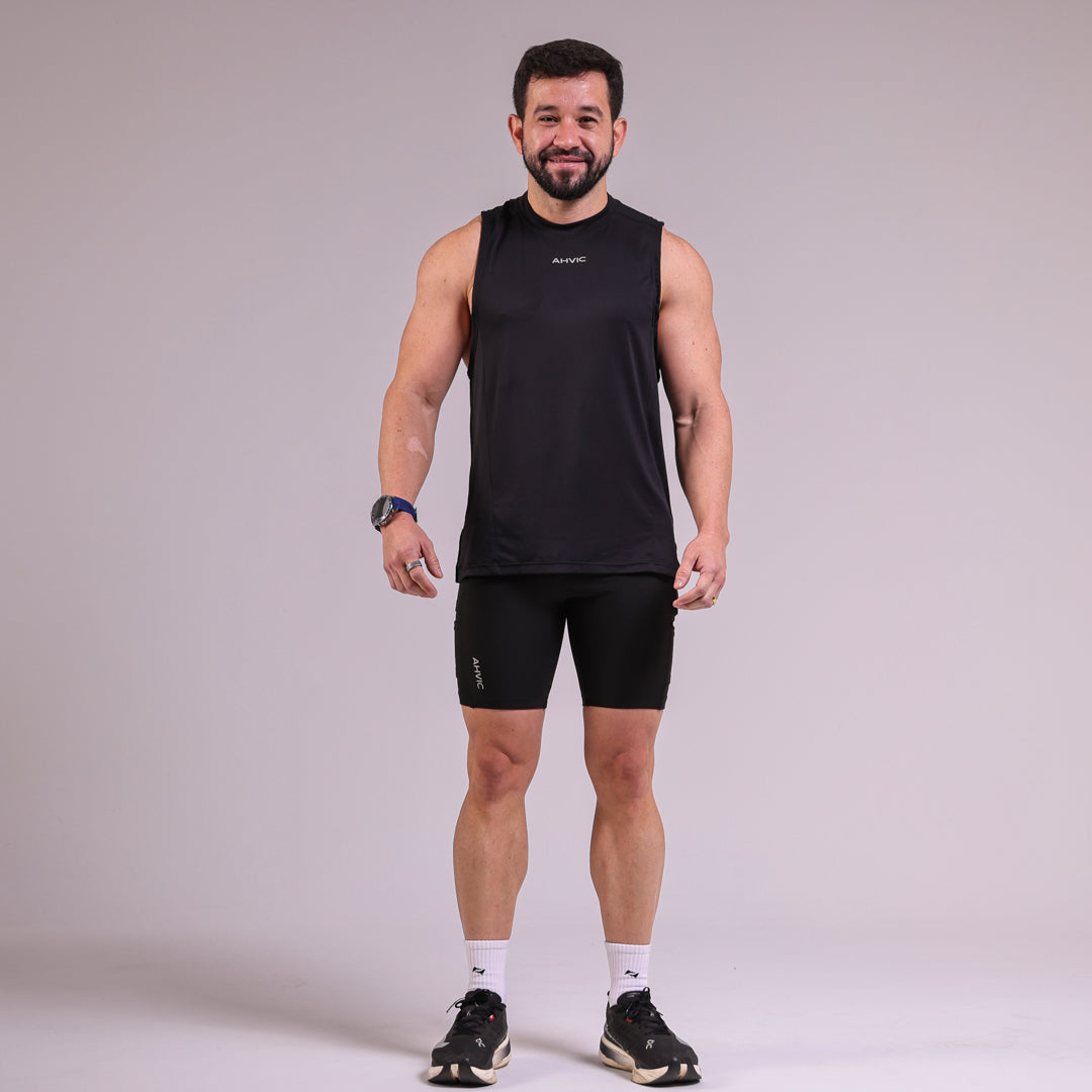 Regata Masculina Skyline Preto
