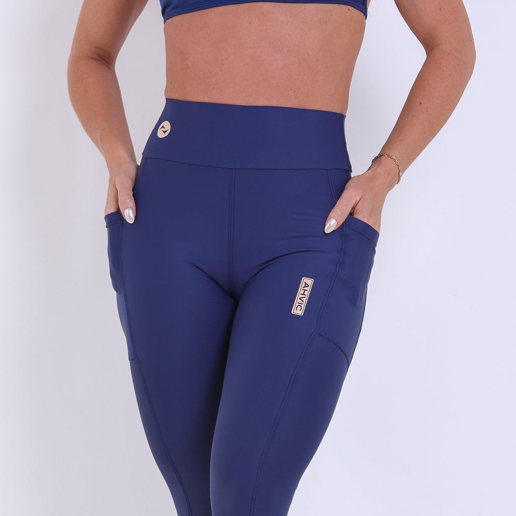 Legging Betina Drop Azul Marinho