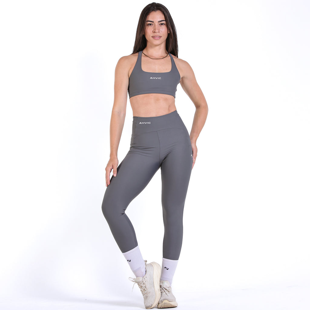 Legging Susana Invisible Pocket Cinza