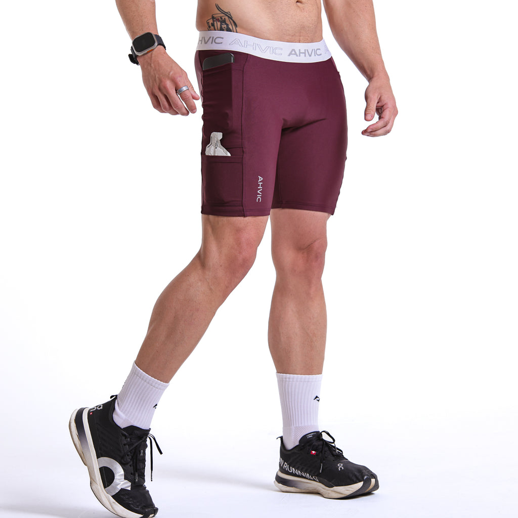 Bermuda Masculina QuadRun Drop Malbec