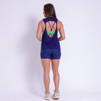 Regata Azul Marinho AHVIC em branco