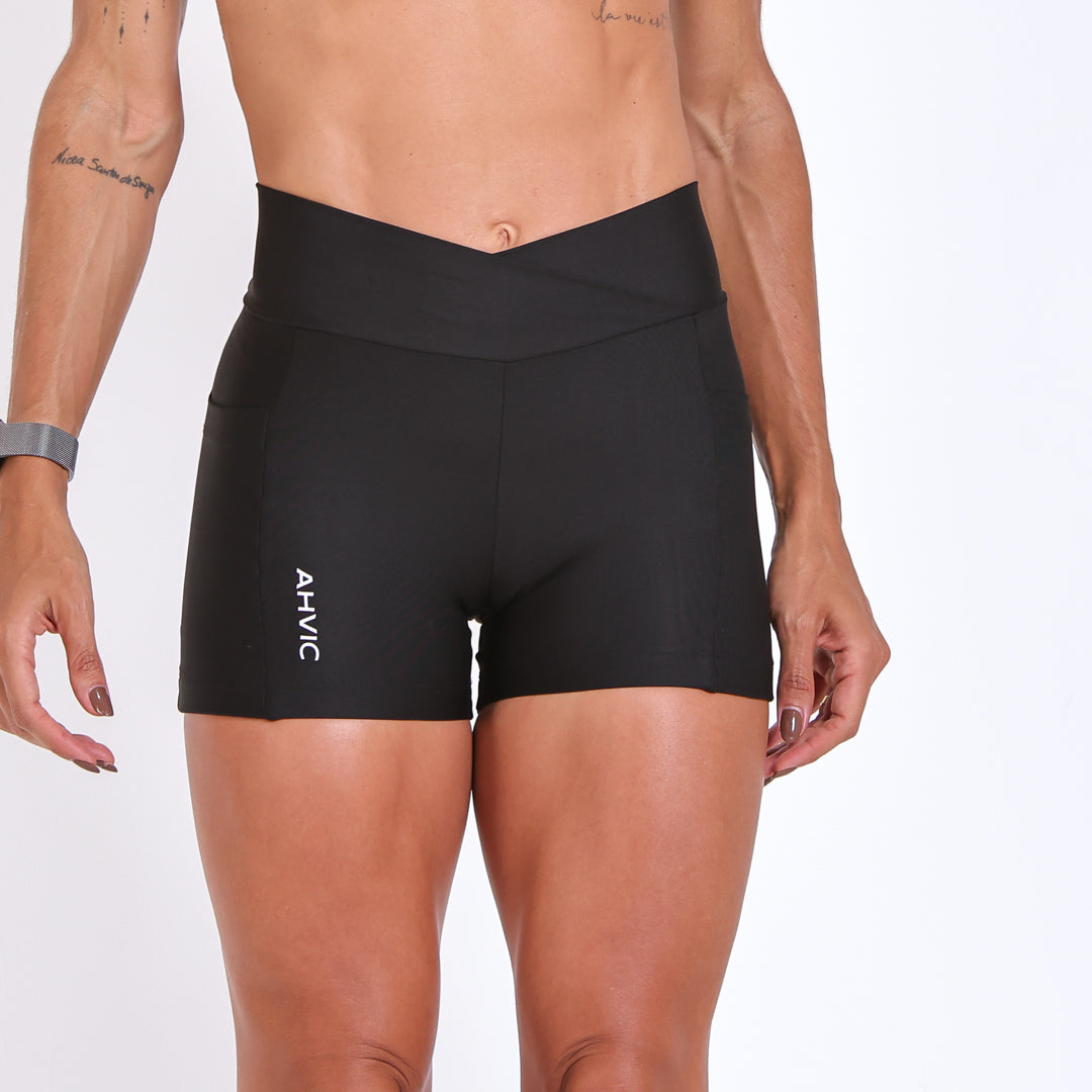 Short Boss Run Preto
