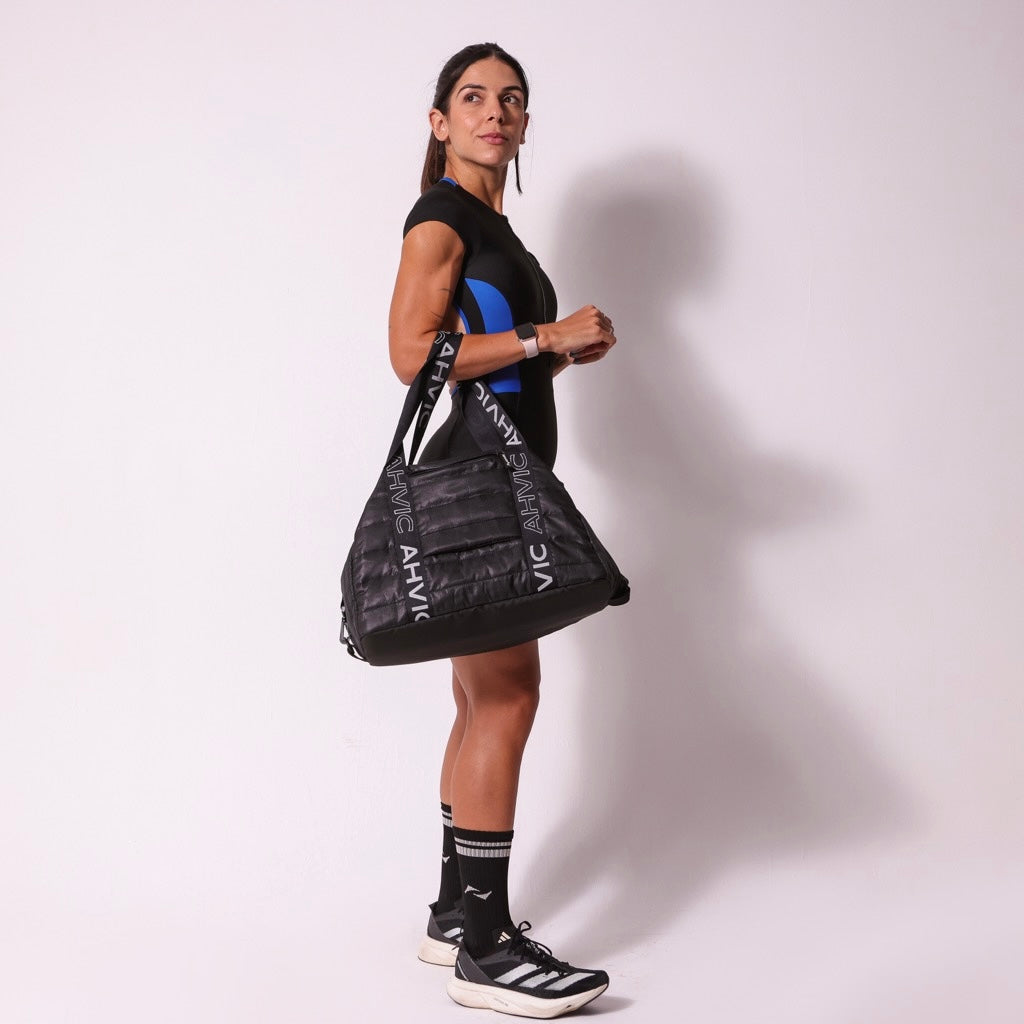 Mala Bolsa Puffer Emma Preta