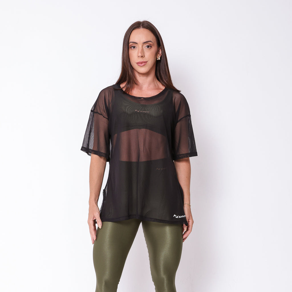 Blusão de Tule Preto