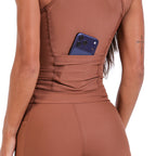 Regata Poly Run Pocket Chocolate