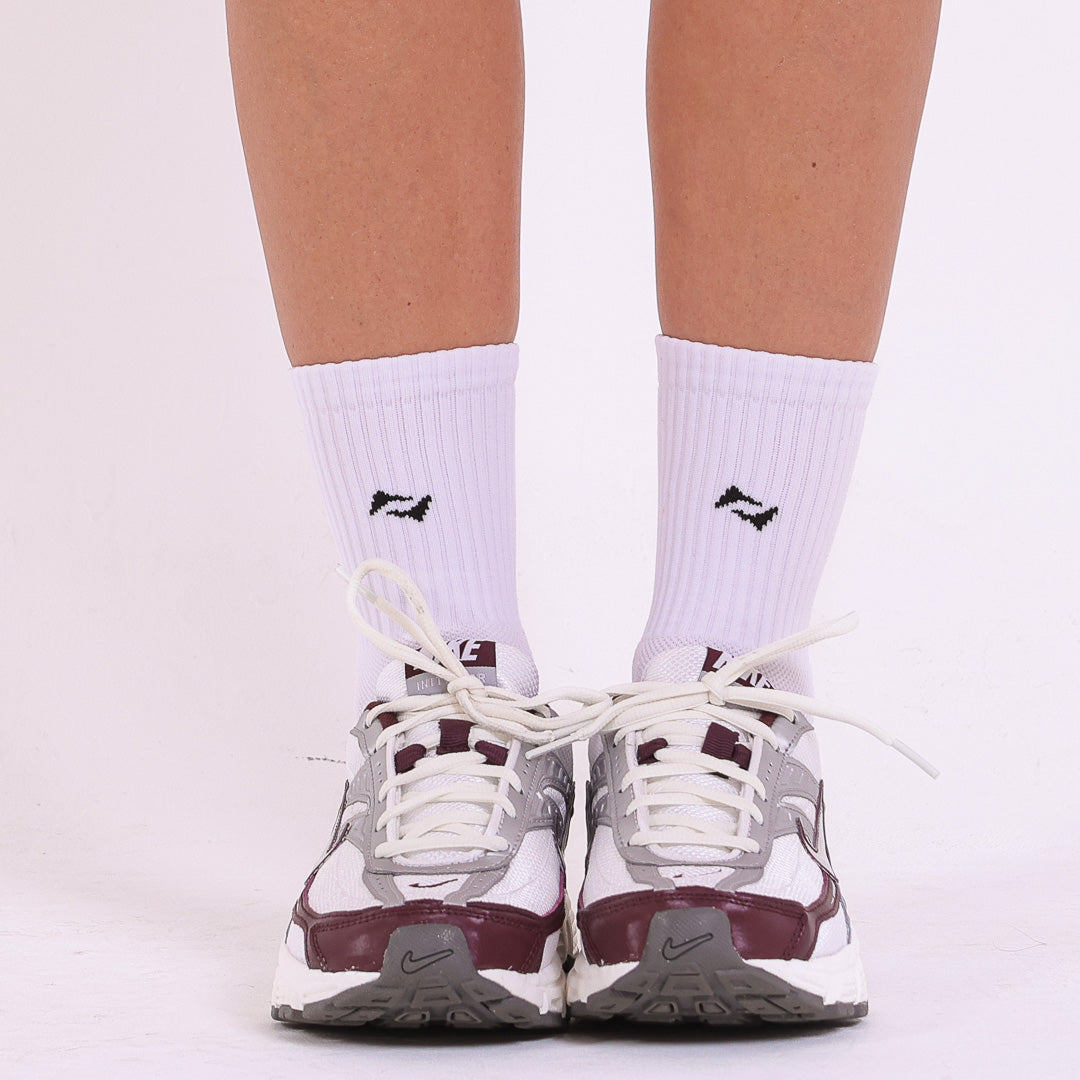 Meia AHVIC Branca Cano Médio