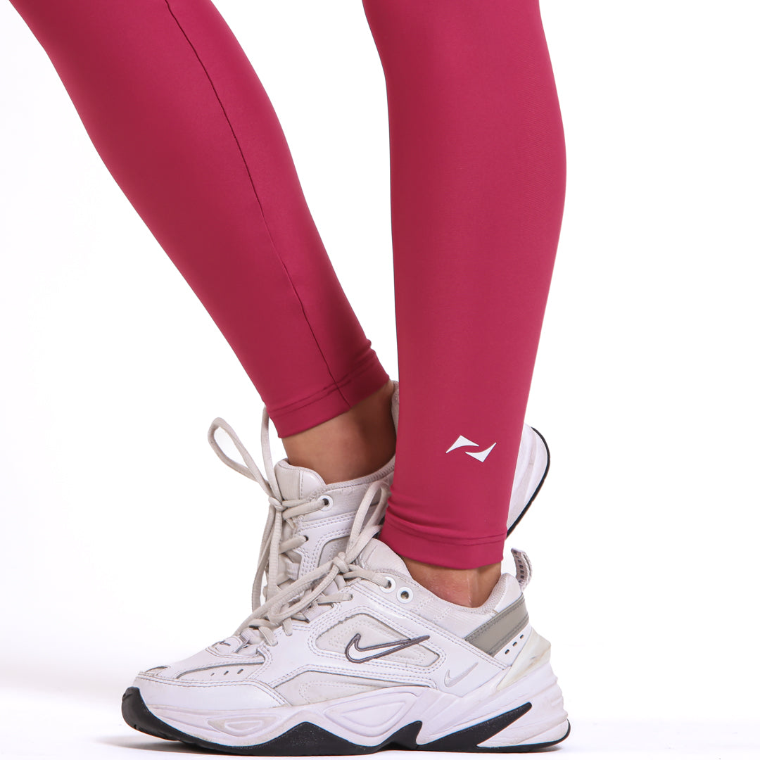 Legging Rise Drop Cherry Red