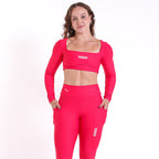 Conjunto Top Move e Legging Betina Vermelho