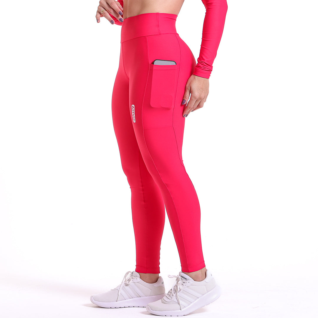 Conjunto Top Move e Legging Betina Vermelho