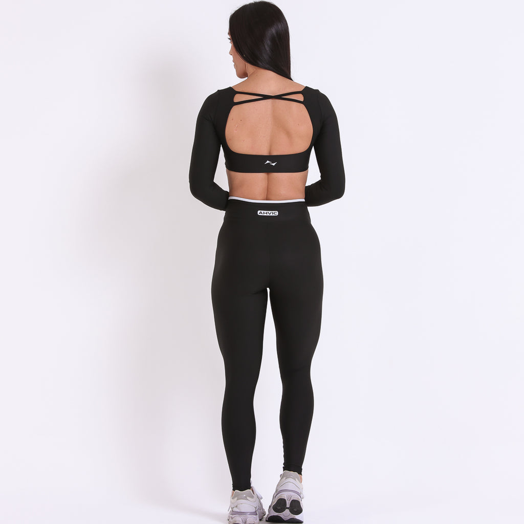 Legging Rise Drop Preto
