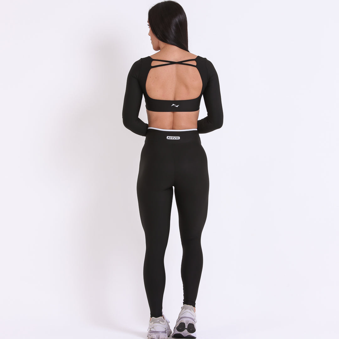Legging Rise Drop Preto