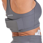Top Susana Pocket Cinza