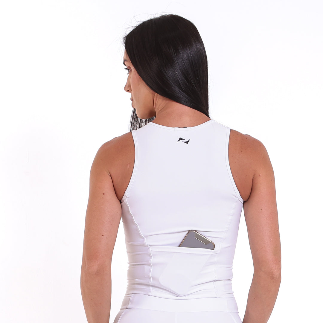 Regata Poly Run Pocket Branco