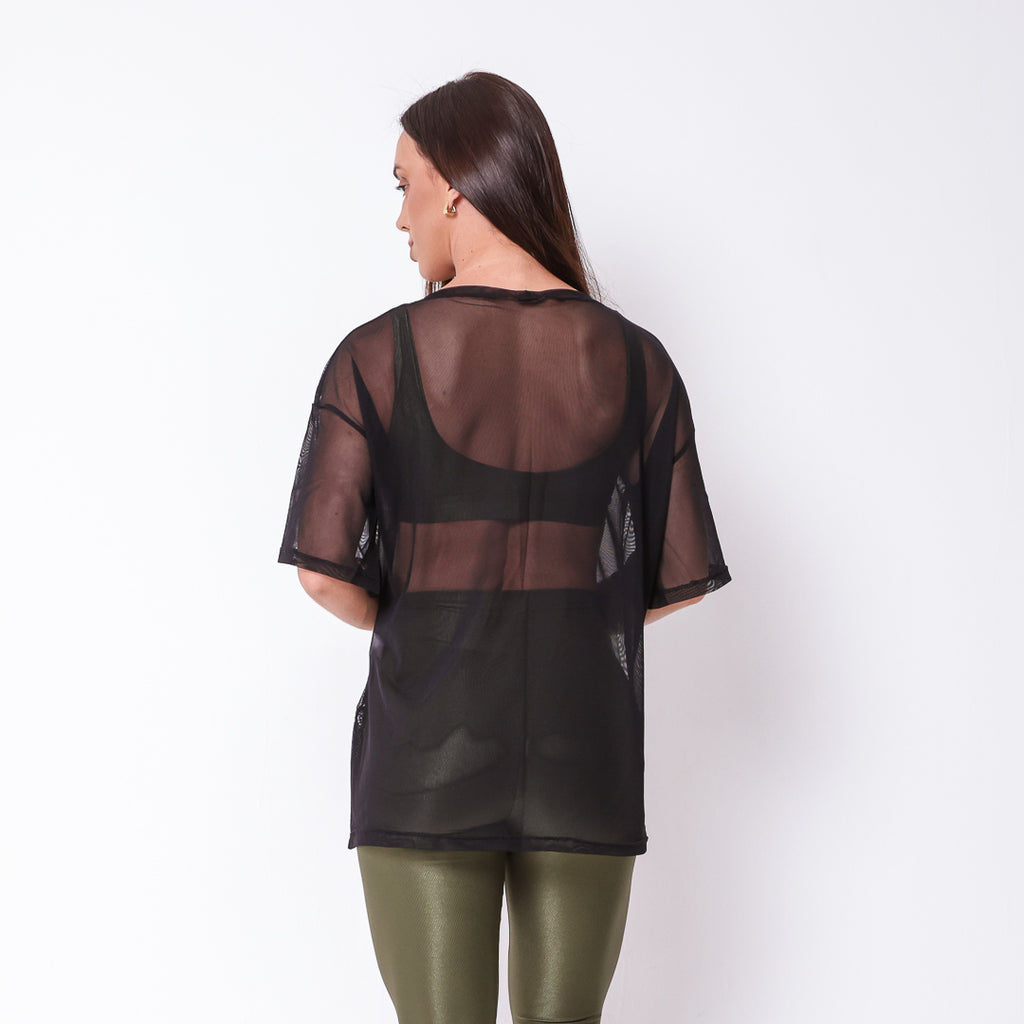 Blusão de Tule Preto