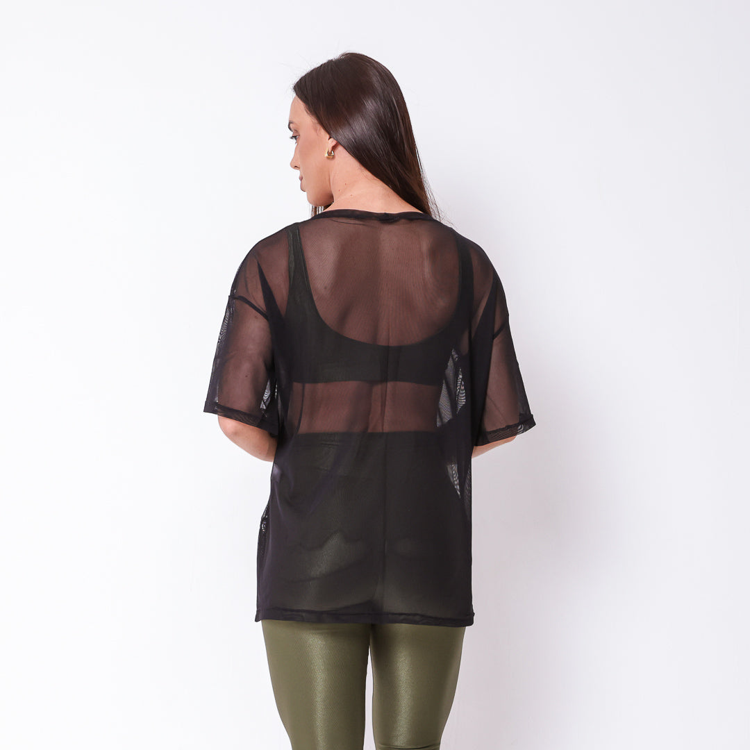 Blusão de Tule Preto