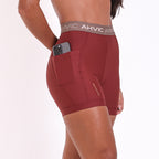 Short com Bolso Napa Madder Brown